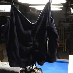 New Navy Blue Crop top Tank